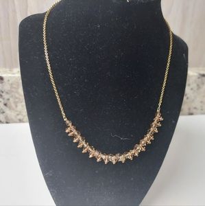 Givenchy Gold Tone Necklace Champagne Beads Vintage